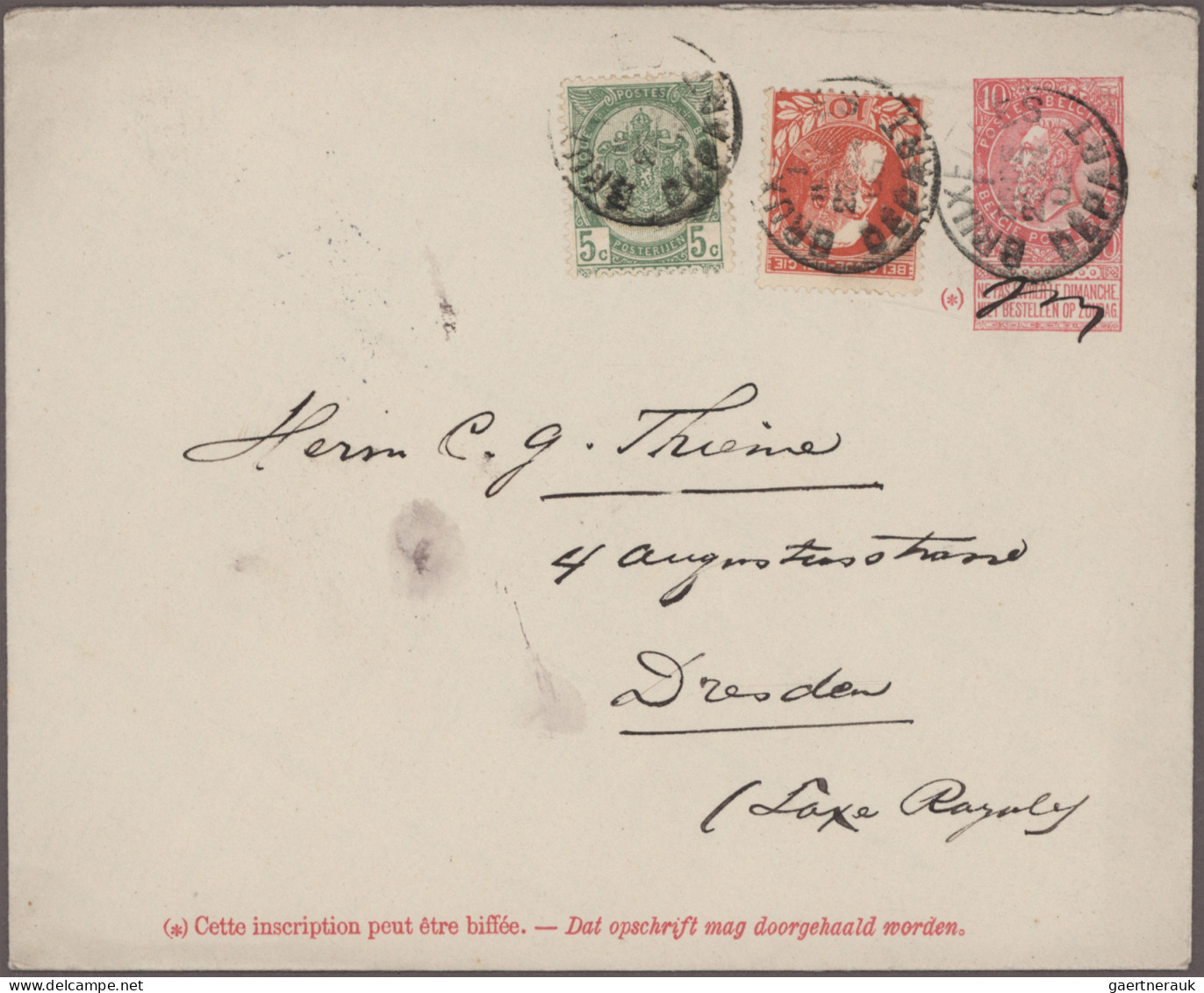 Belgium - Postal Stationery: 1876/1930 (ca.), Assortment Of Apprx. 62 Entires (u - Autres & Non Classés