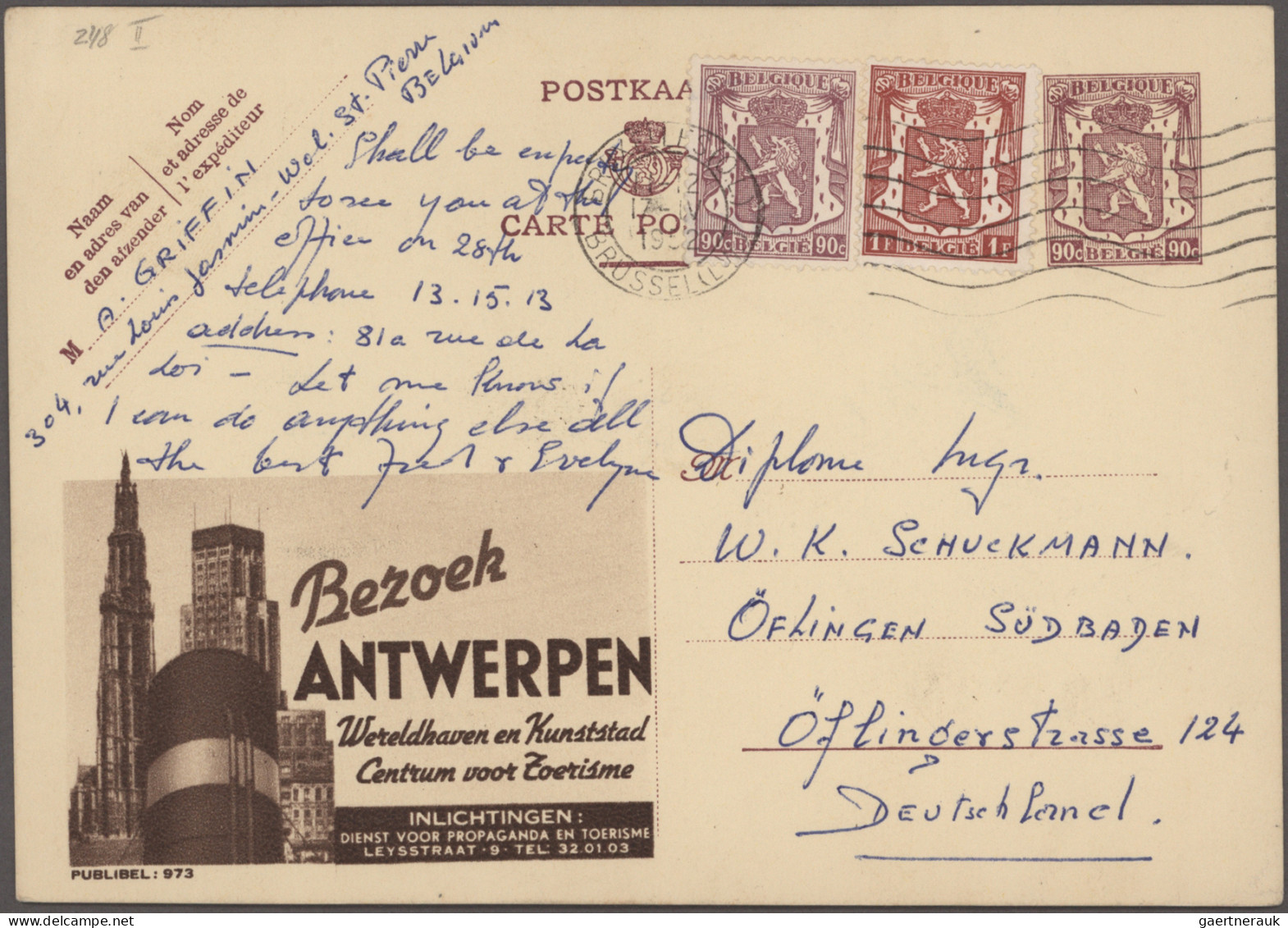 Belgium - postal stationery: 1900/1972, Pictorial/Advertising cards, assortment