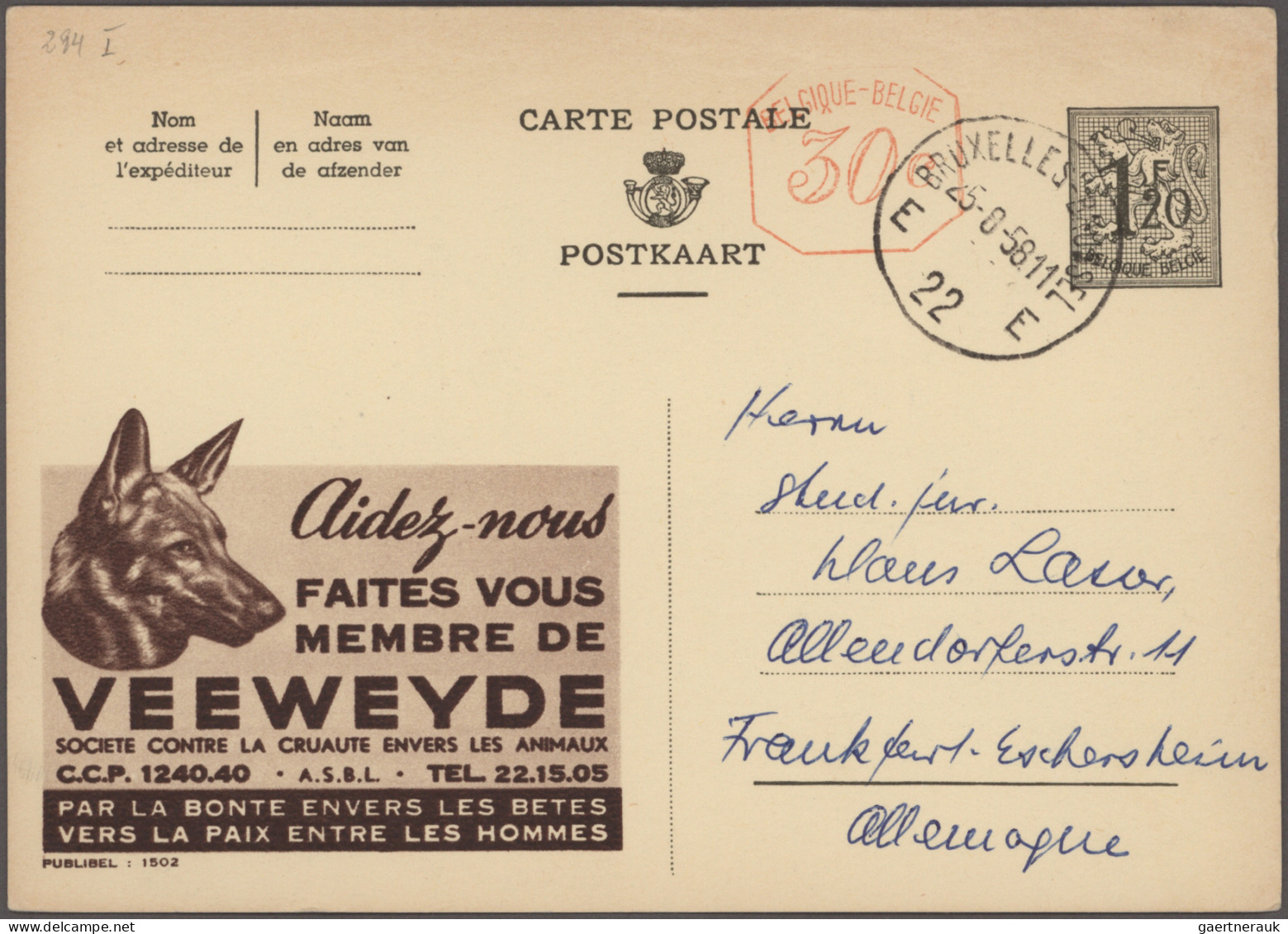 Belgium - postal stationery: 1900/1972, Pictorial/Advertising cards, assortment