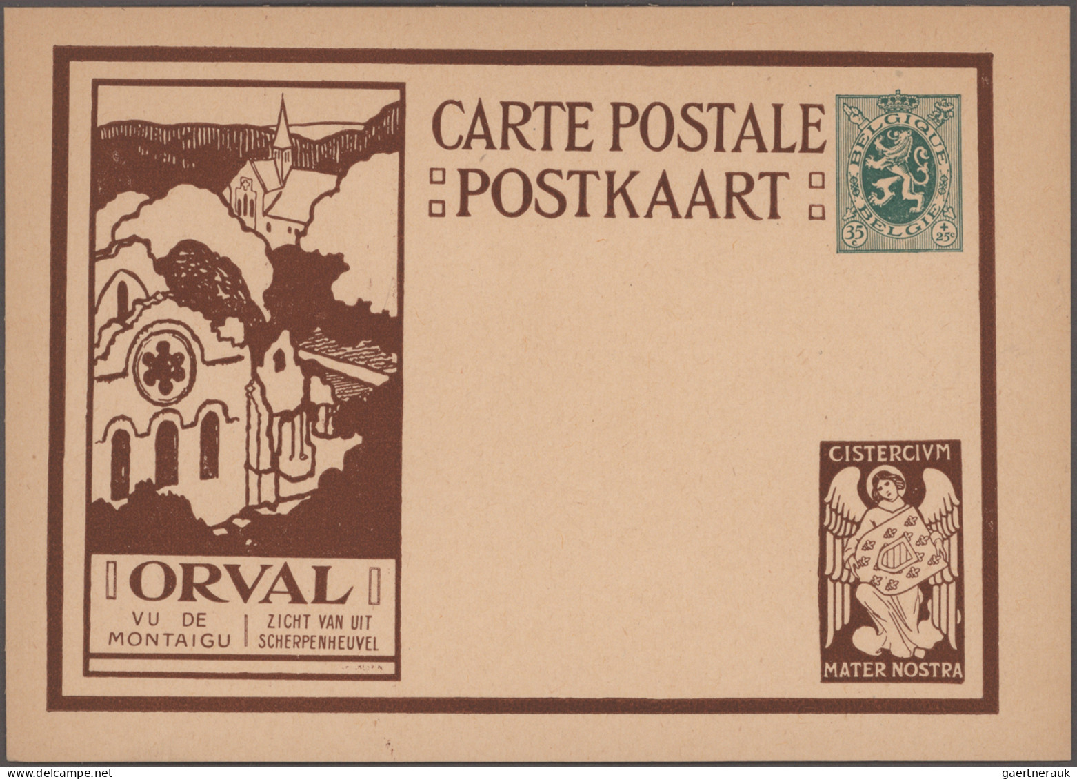 Belgium - postal stationery: 1900/1972, Pictorial/Advertising cards, assortment