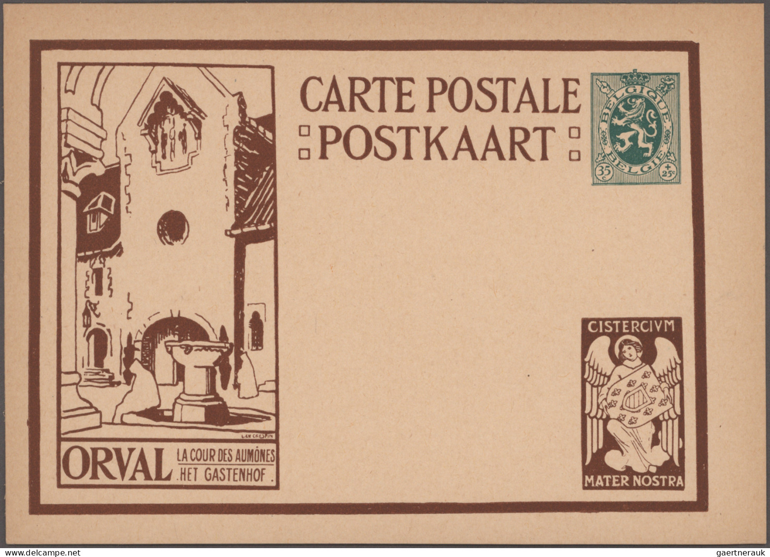 Belgium - postal stationery: 1900/1972, Pictorial/Advertising cards, assortment