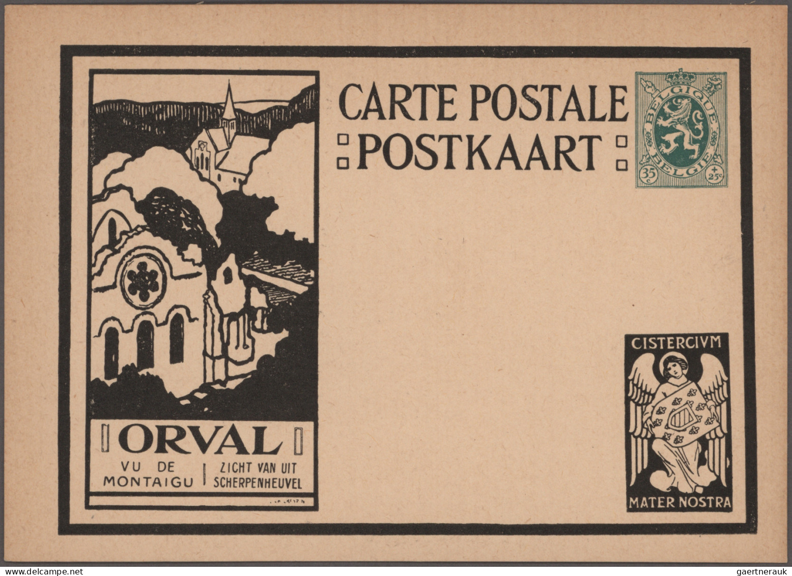 Belgium - postal stationery: 1900/1972, Pictorial/Advertising cards, assortment