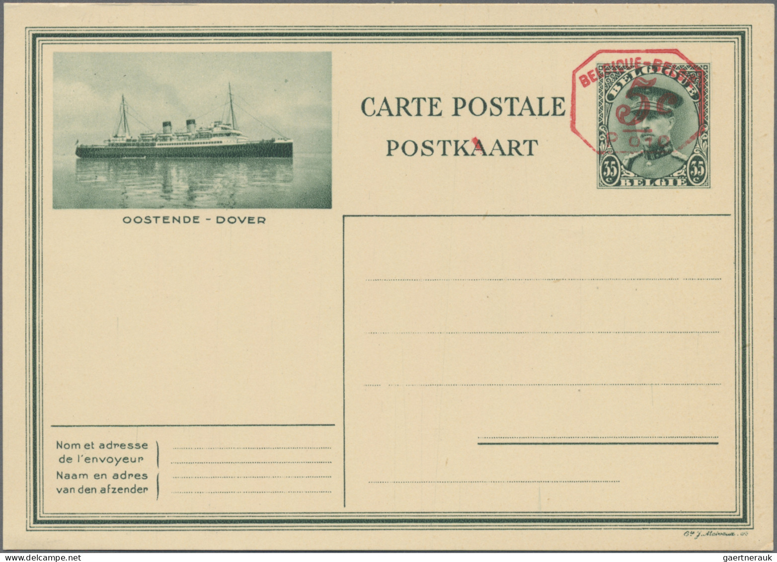 Belgium - Postal Stationery: 1929/1934, Pictorial Cards, Group Of 17 Used/unused - Other & Unclassified