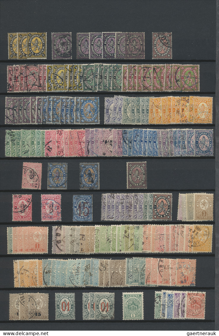 Bulgaria: 1879/1960 (ca.), Comprehensive Mint And Used Collection/balance On Sto - Usati