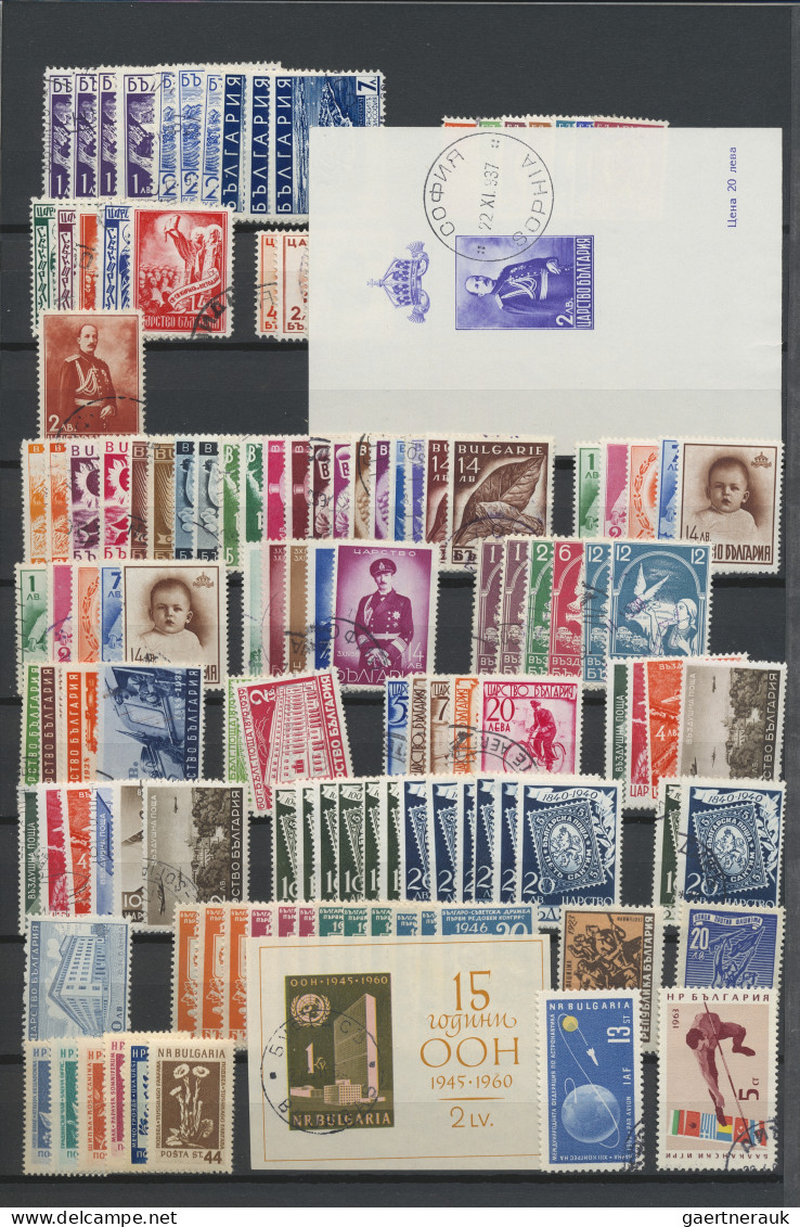 Bulgaria: 1879/1960 (ca.), Comprehensive Mint And Used Collection/balance On Sto - Gebraucht