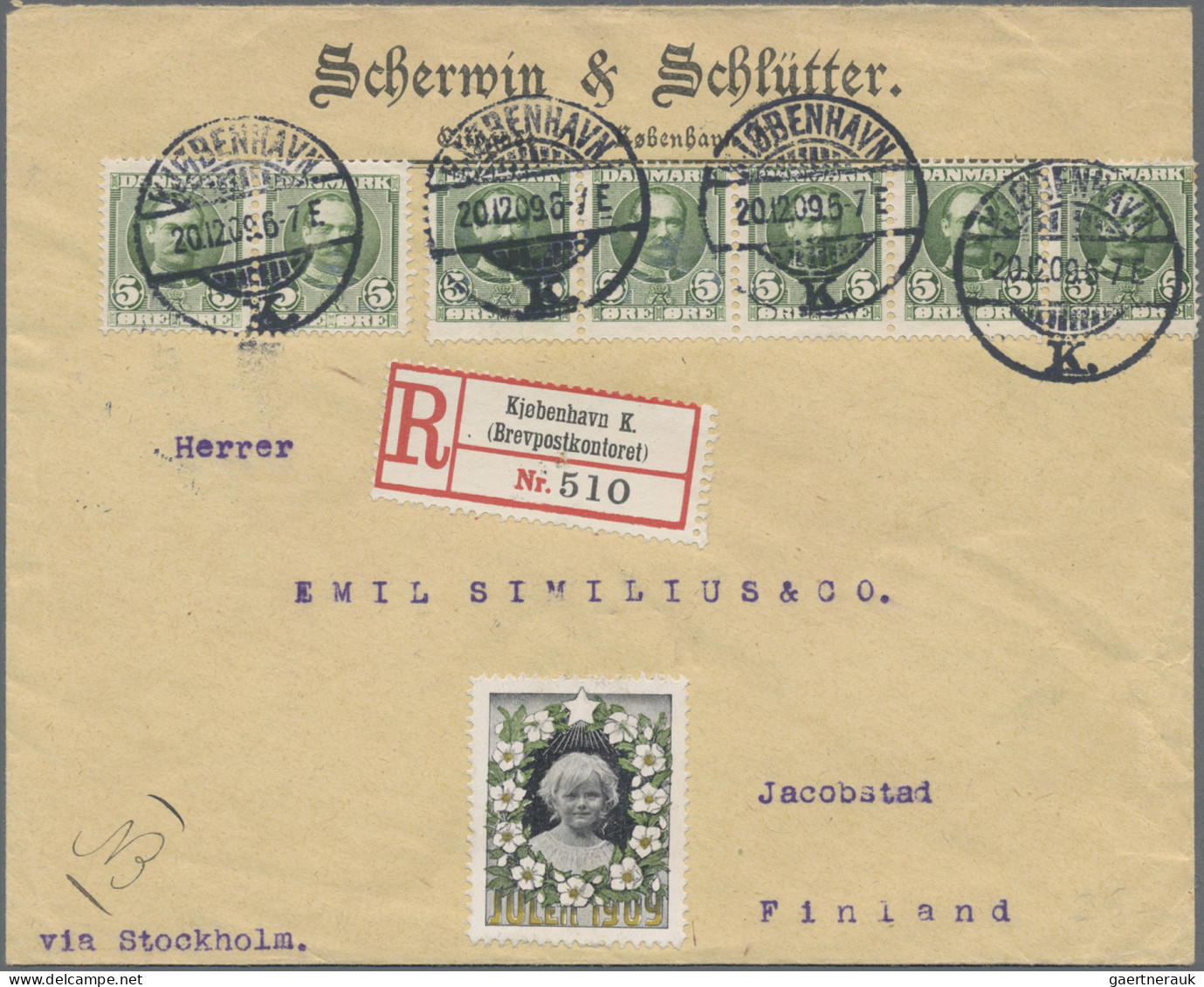 Denmark: 1857/1982, assortment of apprx. 96 covers/cards, showing a nice range o