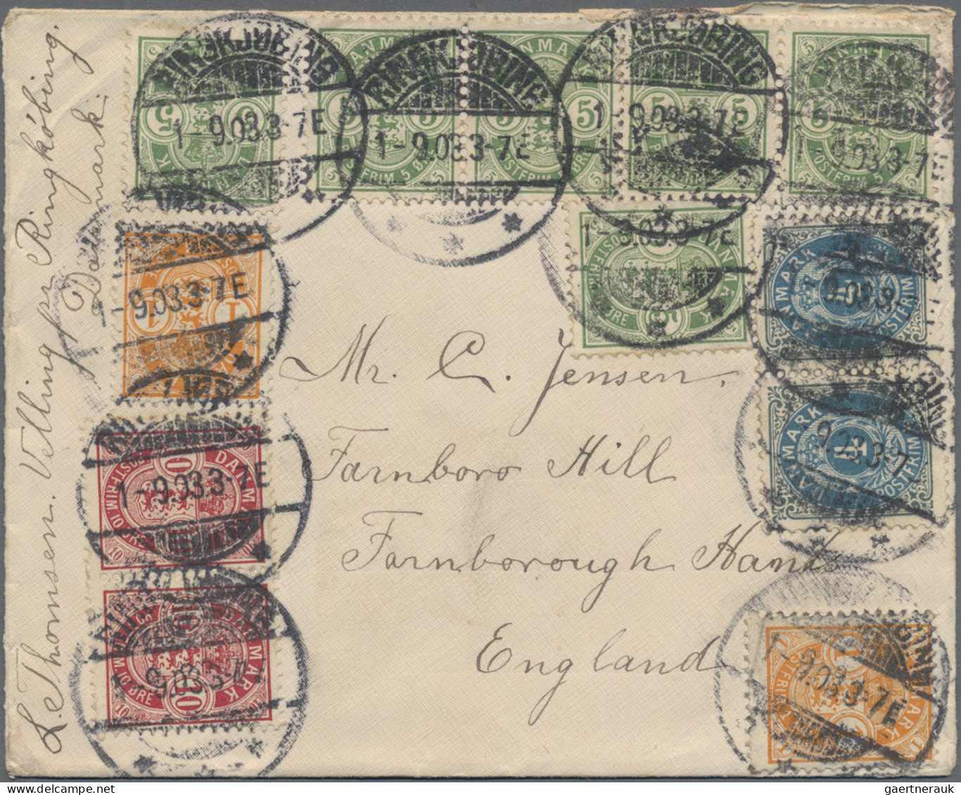 Denmark: 1857/1982, assortment of apprx. 96 covers/cards, showing a nice range o