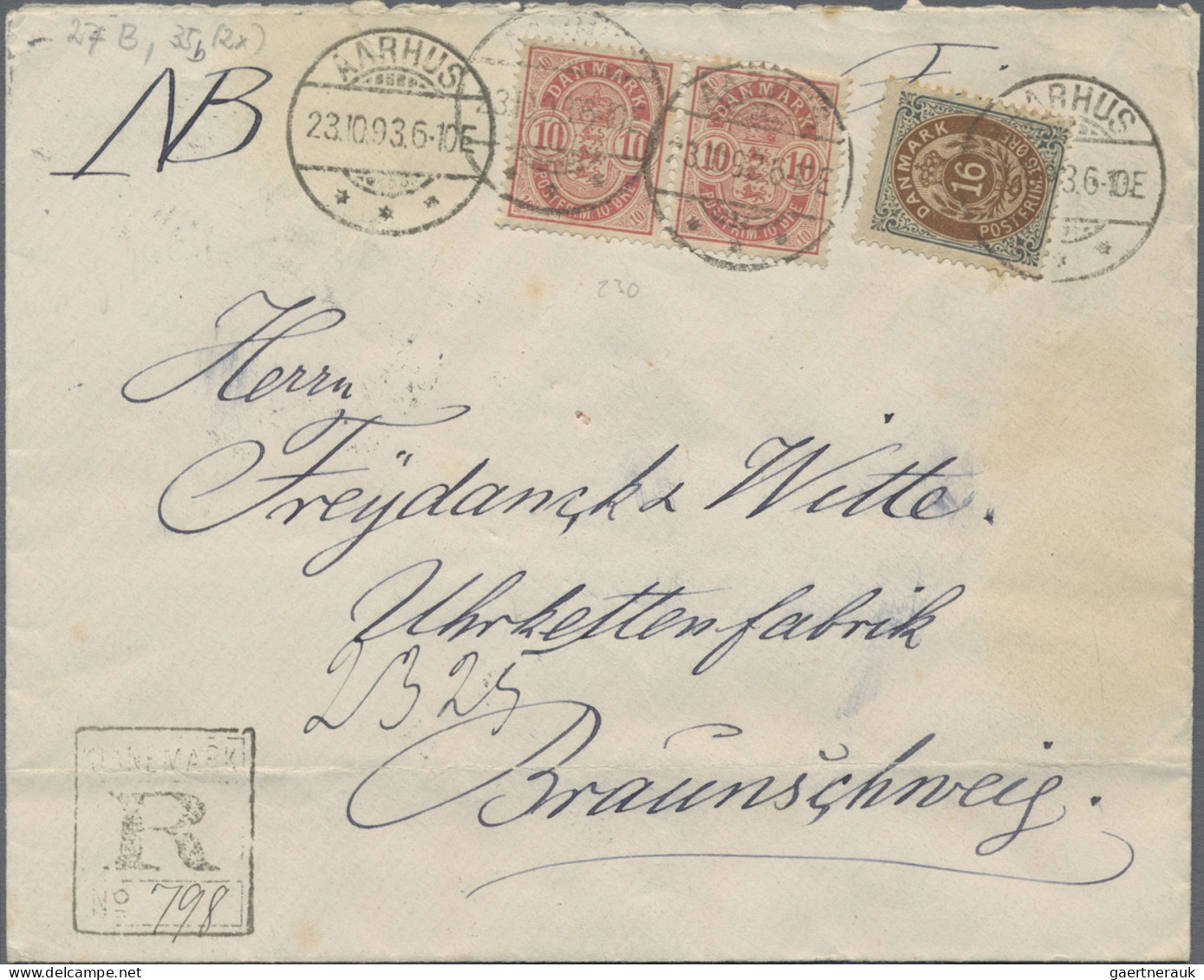 Denmark: 1878/1893, Group Of Four Entires, Therof Three Uprated Stationeries (De - Sonstige & Ohne Zuordnung