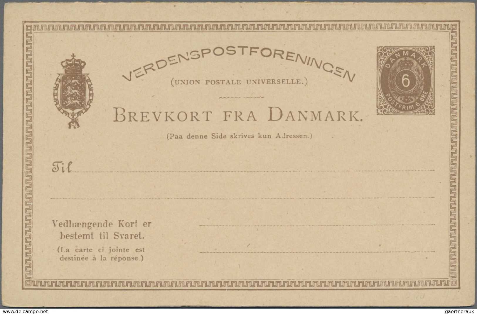Denmark - Postal Stationery: 1875/1955 (ca.), Assortment Of Apprx. 61 Unused Sta - Postwaardestukken