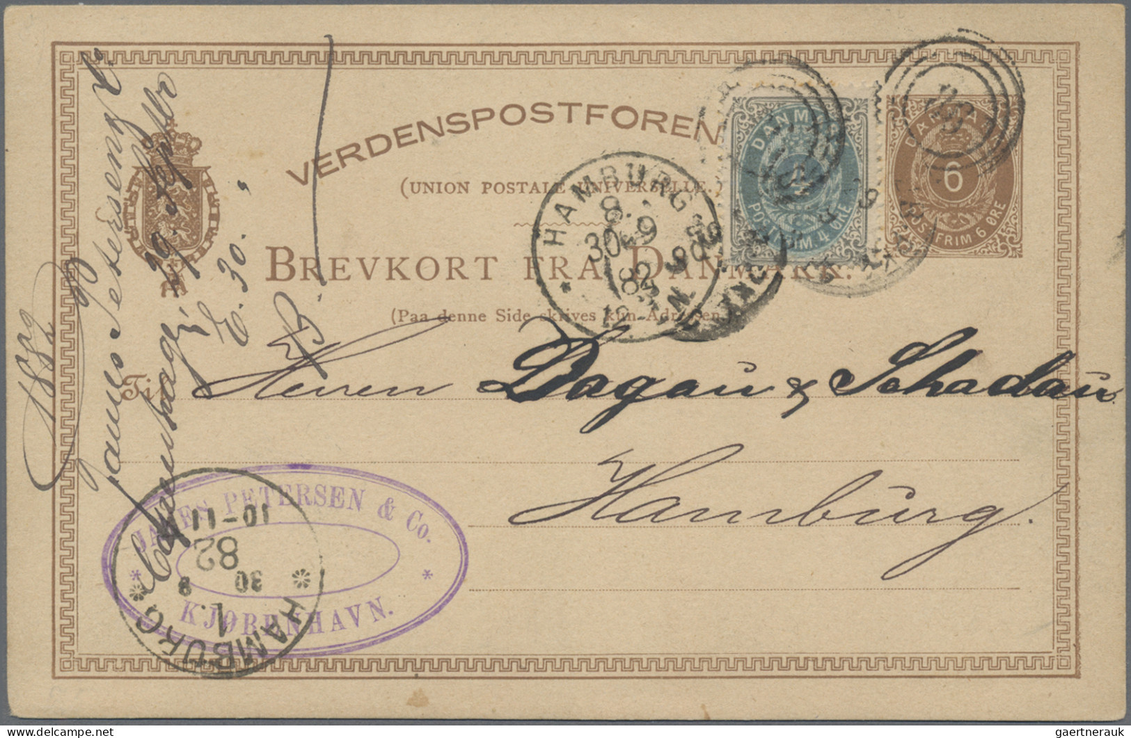 Denmark - Postal Stationery: 1878/1944, Lot Of 49 Commercially Used Stationery C - Postal Stationery
