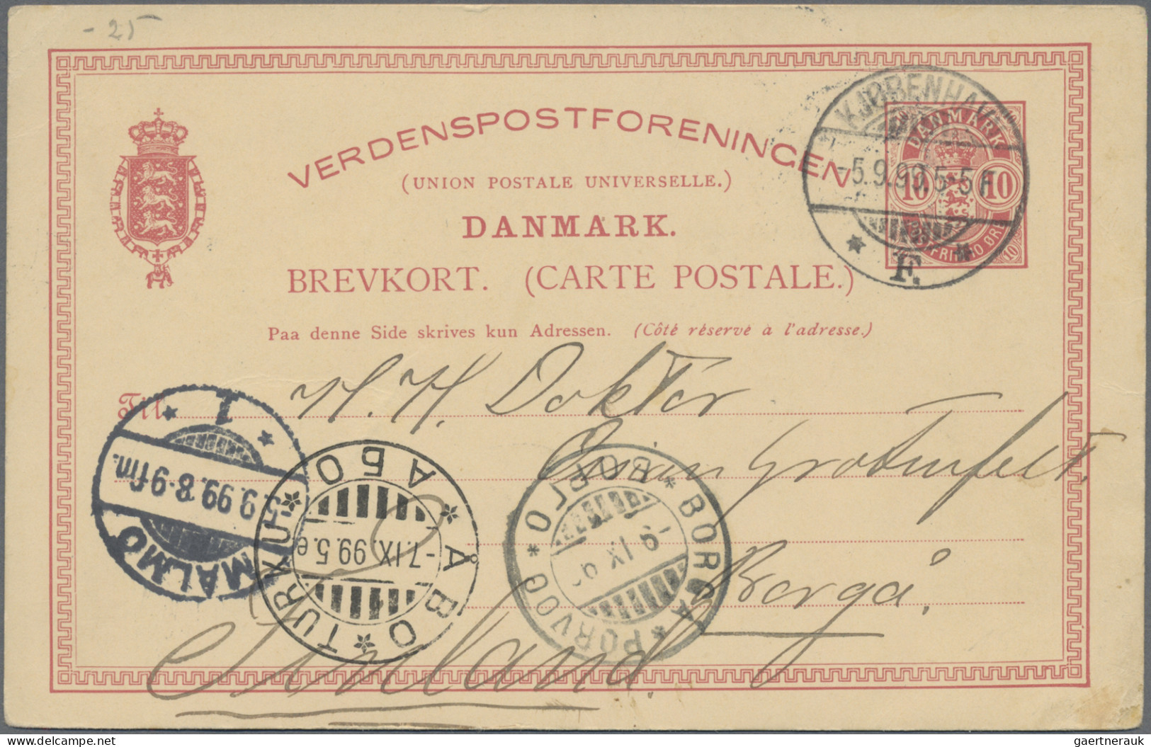 Denmark - Postal Stationery: 1878/1944, Lot Of 49 Commercially Used Stationery C - Entiers Postaux