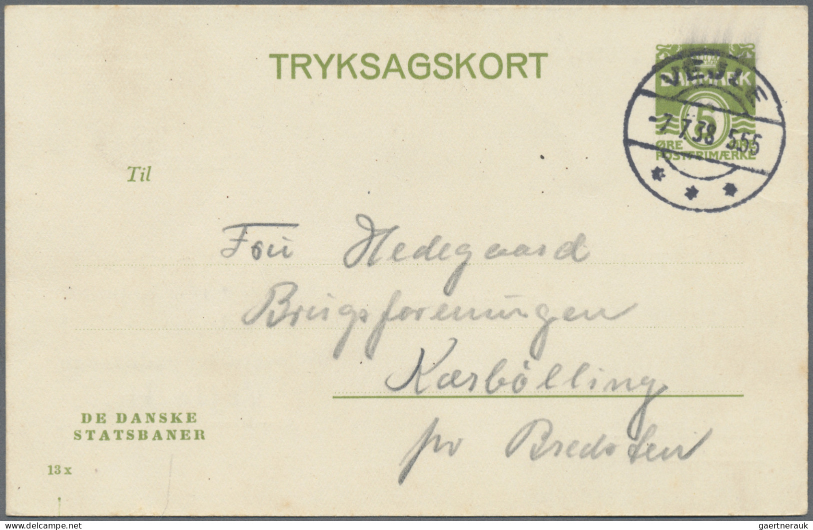 Denmark - Postal Stationery: 1880/1974, Lot Of 40 Used Stationeries Incl. Unseve - Interi Postali