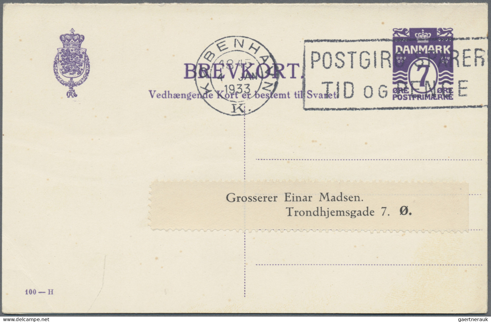 Denmark - Postal Stationery: 1880/1975 (ca.), Lot Of 41 Used Stationeries Incl. - Postal Stationery