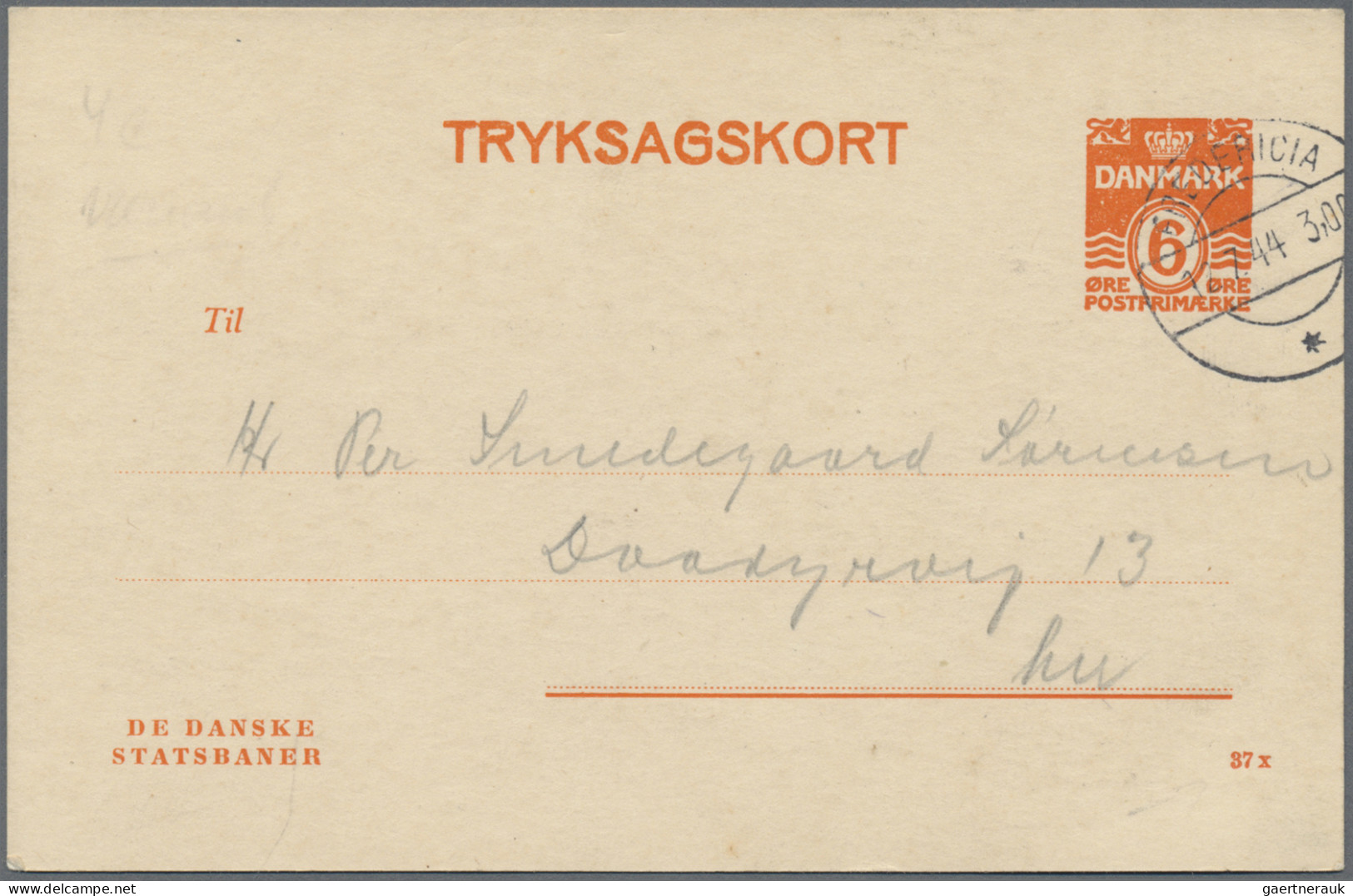 Denmark - postal stationery: 1880/1975 (ca.), lot of 41 used stationeries incl.