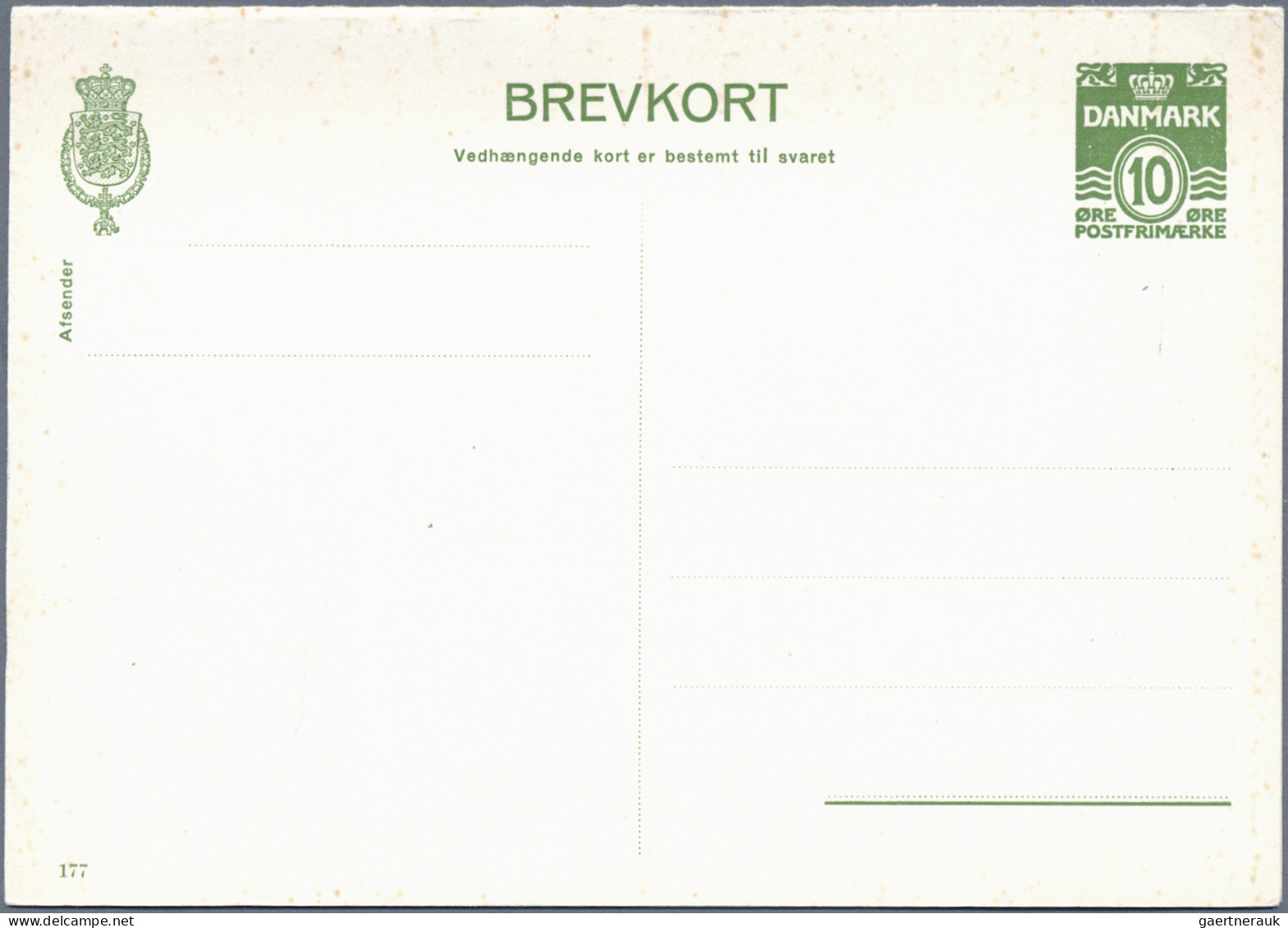 Denmark - Postal Stationery: 1885/1955 (ca.), Reply Cards (Double Cards), Collec - Entiers Postaux