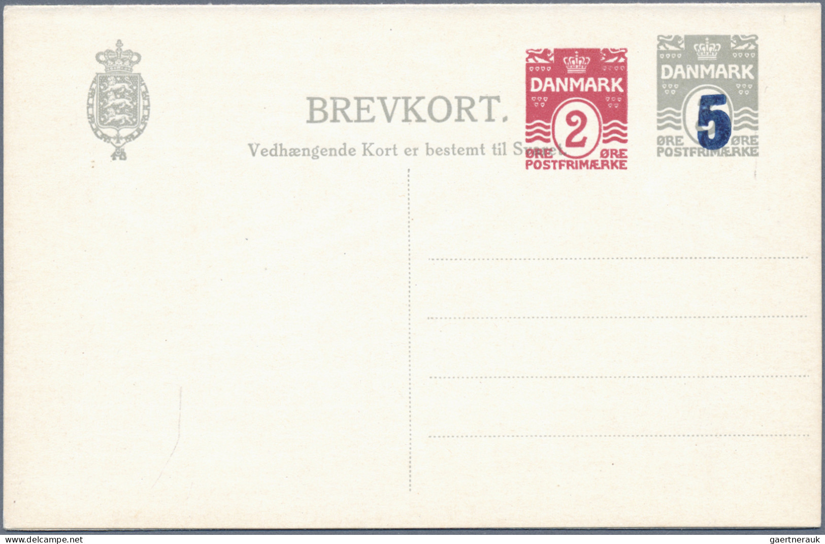 Denmark - Postal Stationery: 1885/1965 (ca.), Reply Cards (Double Cards), Collec - Enteros Postales