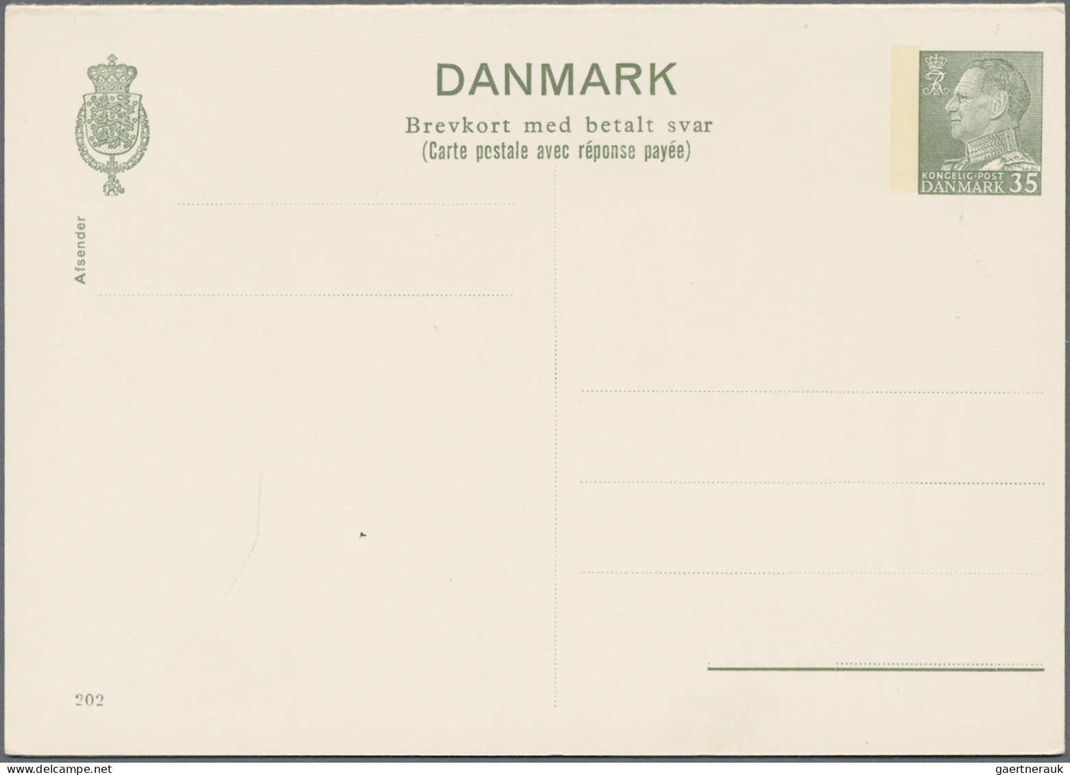 Denmark - Postal Stationery: 1885/1965 (ca.), Reply Cards (Double Cards), Collec - Ganzsachen