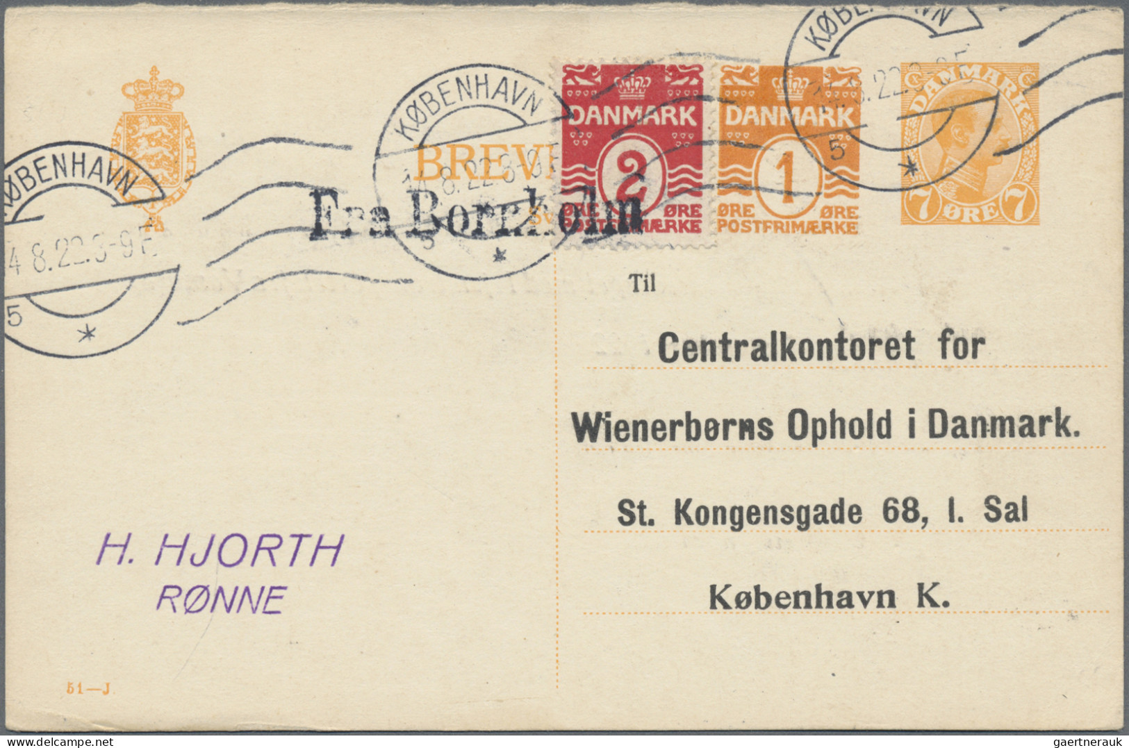 Denmark - Postal Stationery: 1888/1974, Lot Of 39 Used Stationeries Incl. Unseve - Postwaardestukken