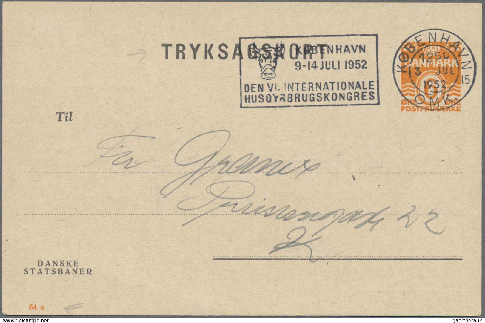 Denmark - Postal Stationery: 1888/1976, Lot Of 38 Used Stationeries Incl. Unseve - Interi Postali