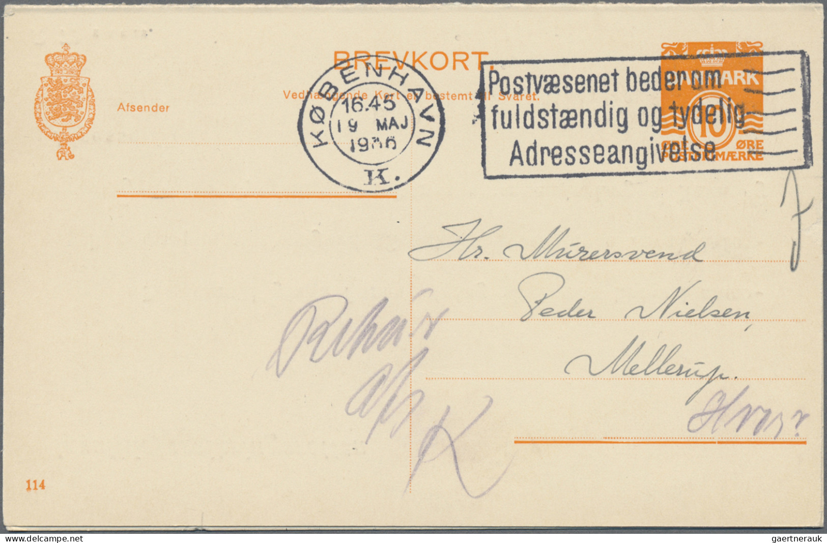 Denmark - Postal Stationery: 1891/1971, Lot Of 41 Used Stationeries Incl. Unseve - Postal Stationery