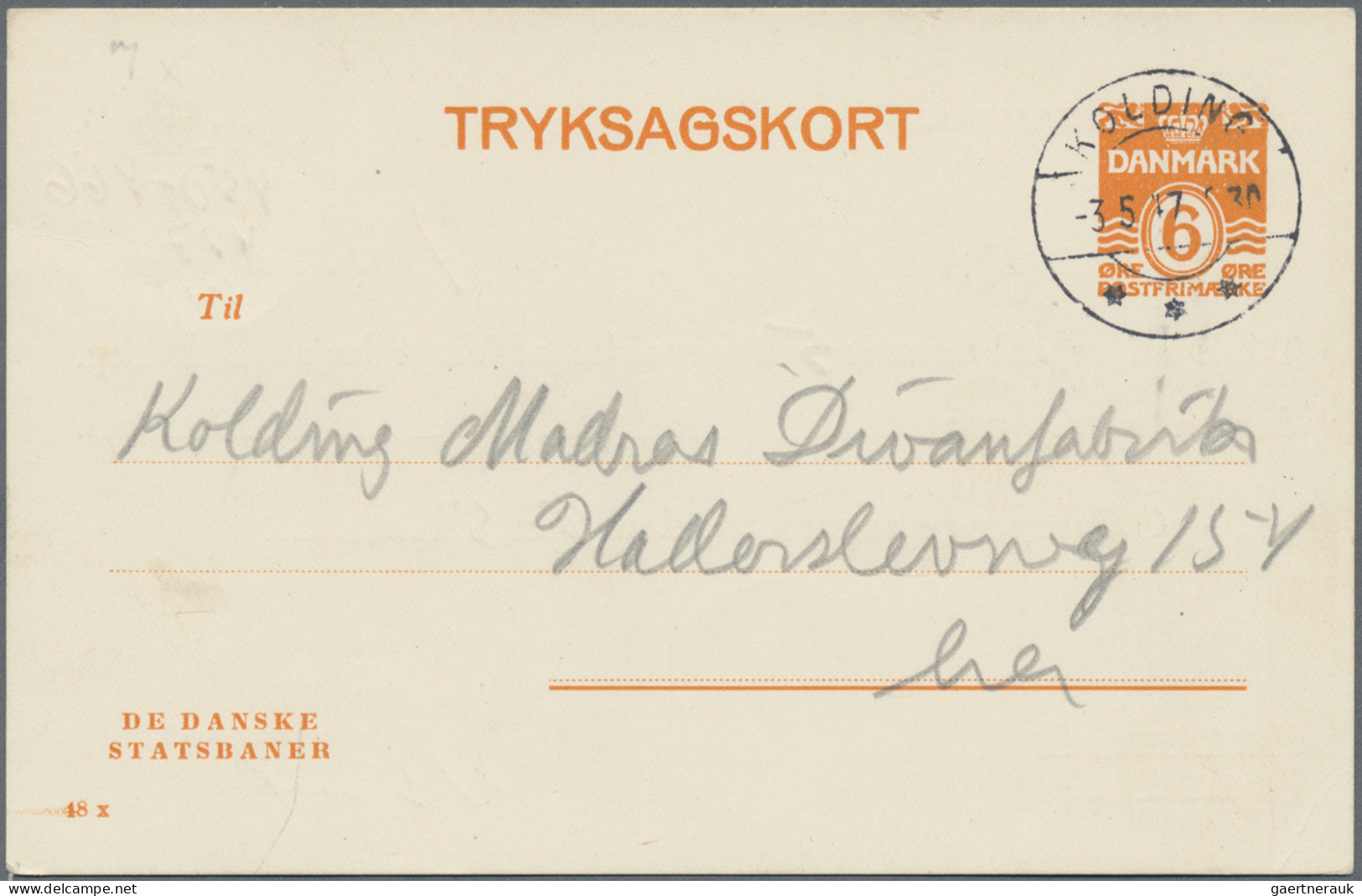 Denmark - postal stationery: 1891/1971, lot of 41 used stationeries incl. unseve