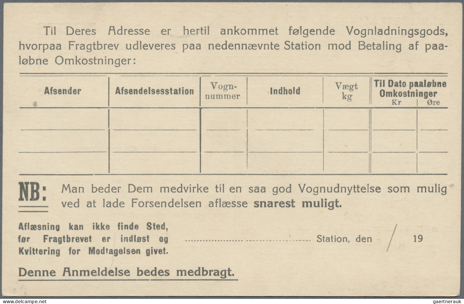 Denmark - Postal Stationery: 1920/1967 (ca.), Postal Cards Of National Railway, - Interi Postali