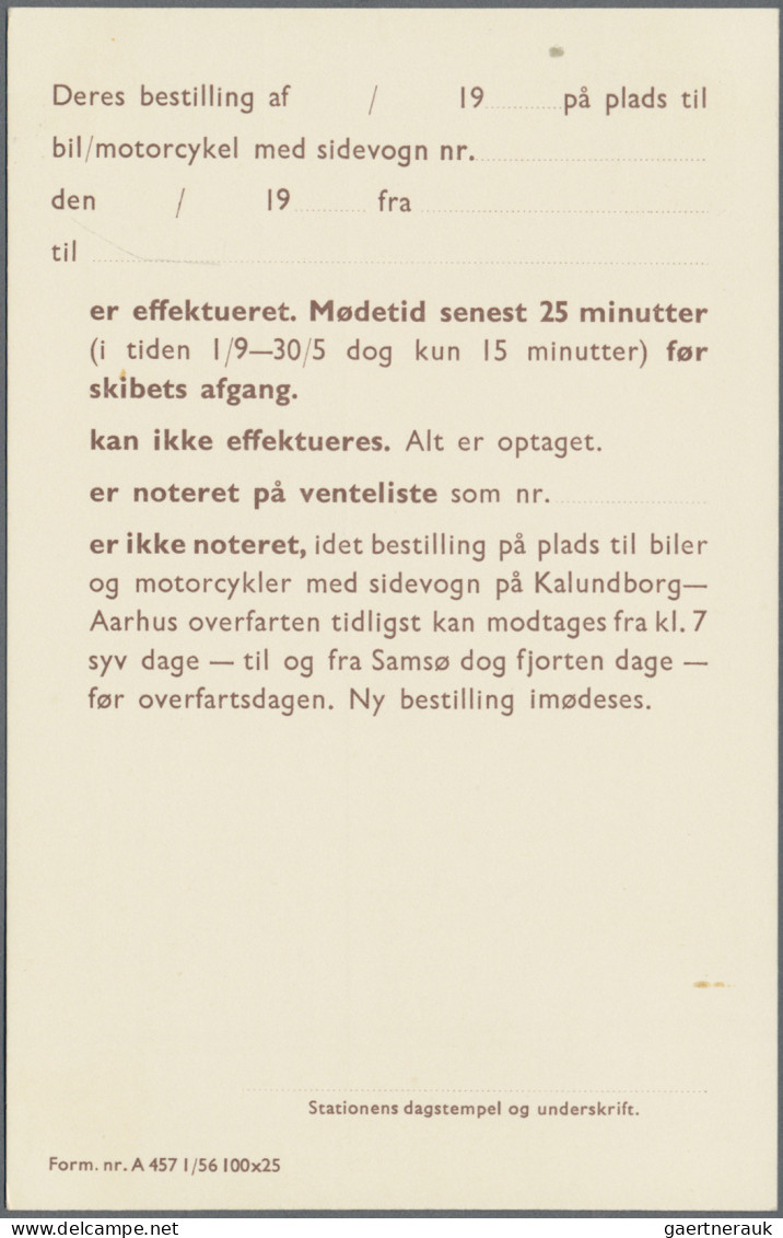 Denmark - Postal Stationery: 1920/1967 (ca.), Postal Cards Of National Railway, - Postwaardestukken