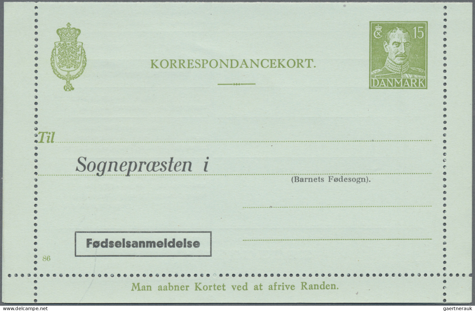 Denmark - Postal Stationery: 1953/1965, Letter Cards For Population Register, Lo - Ganzsachen