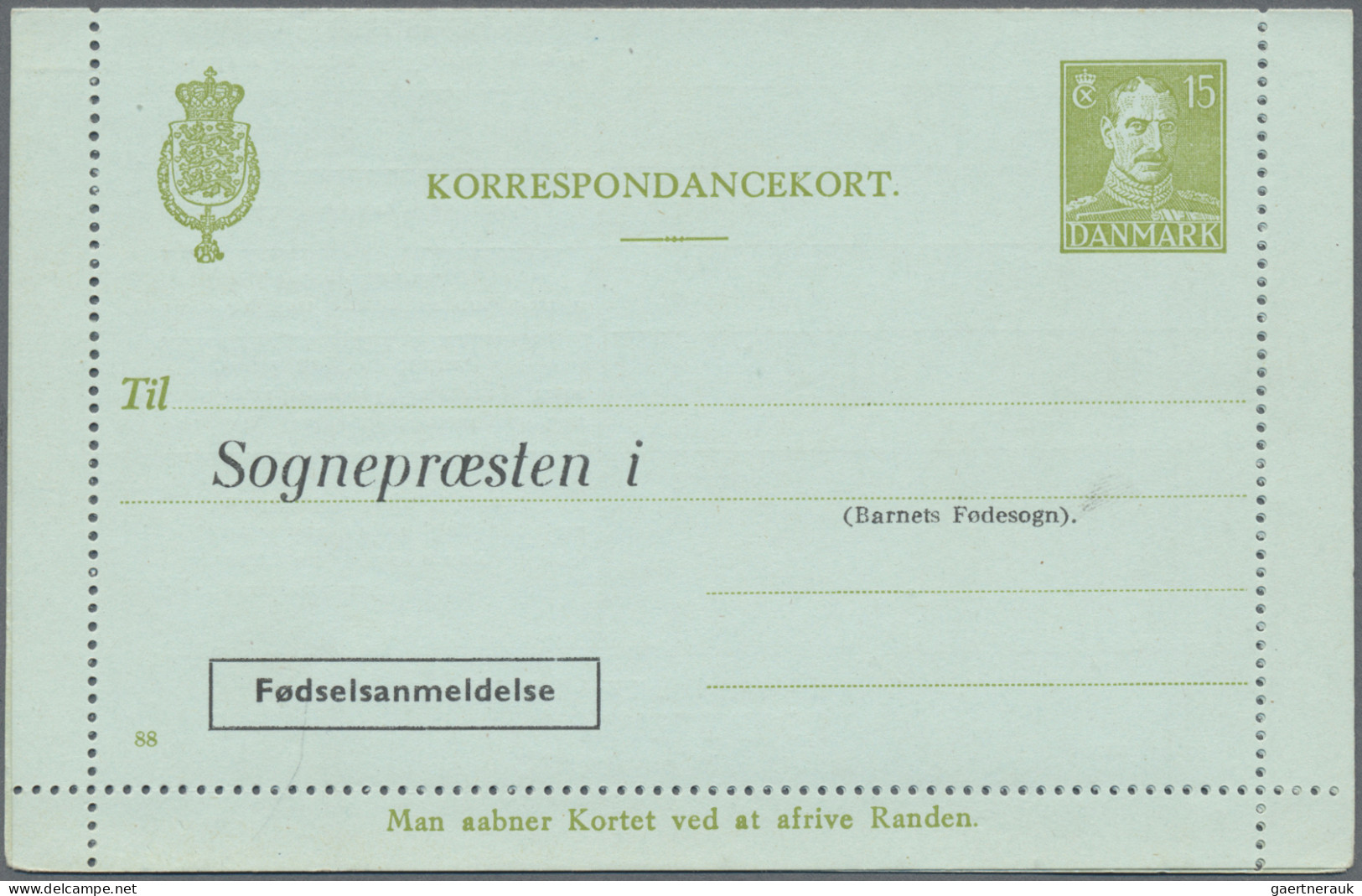 Denmark - postal stationery: 1953/1965, Letter Cards for Population Register, lo