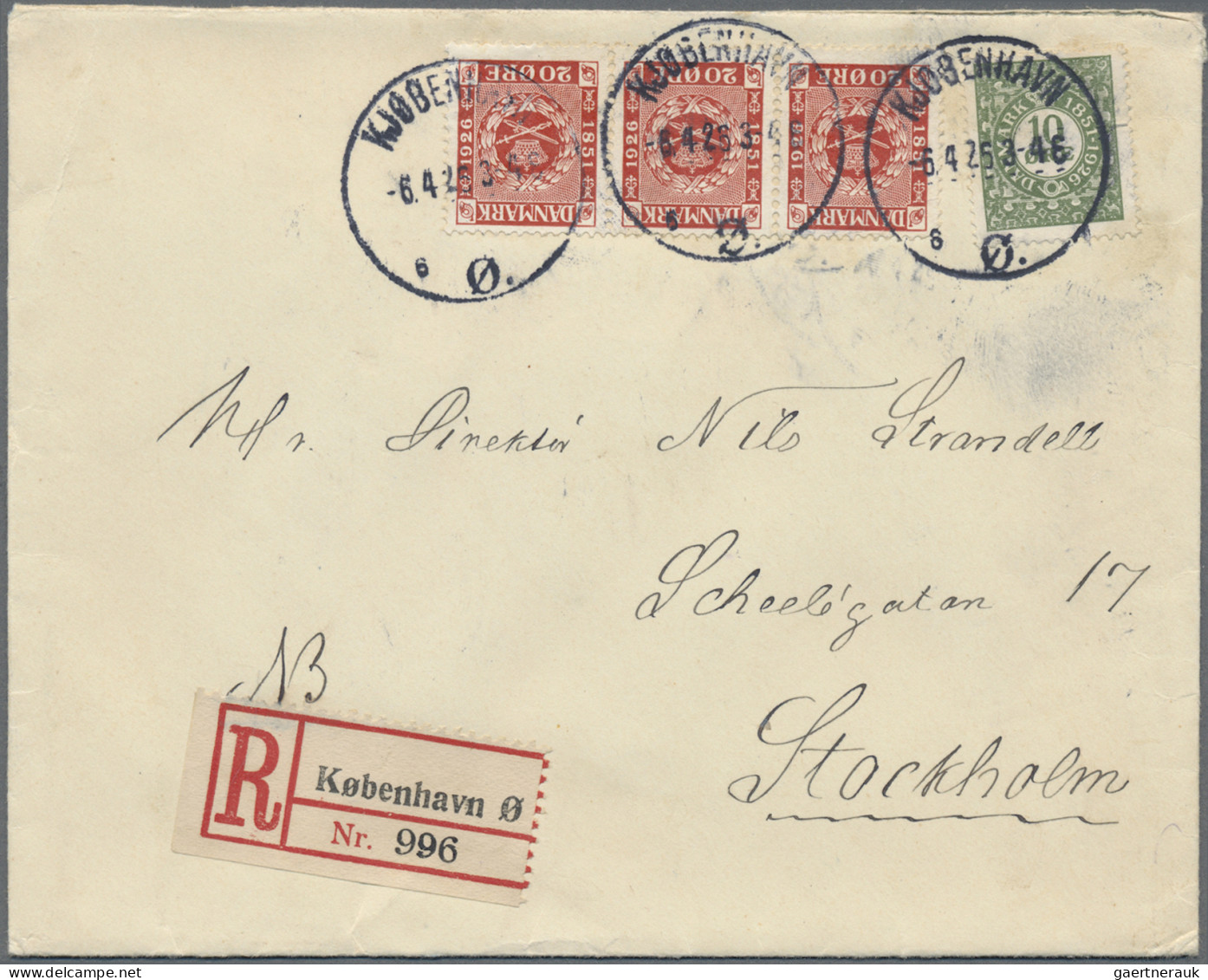 Denmark - post marks: 1910/1990 (ca.), balance of apprx. 500 covers/cards, compr