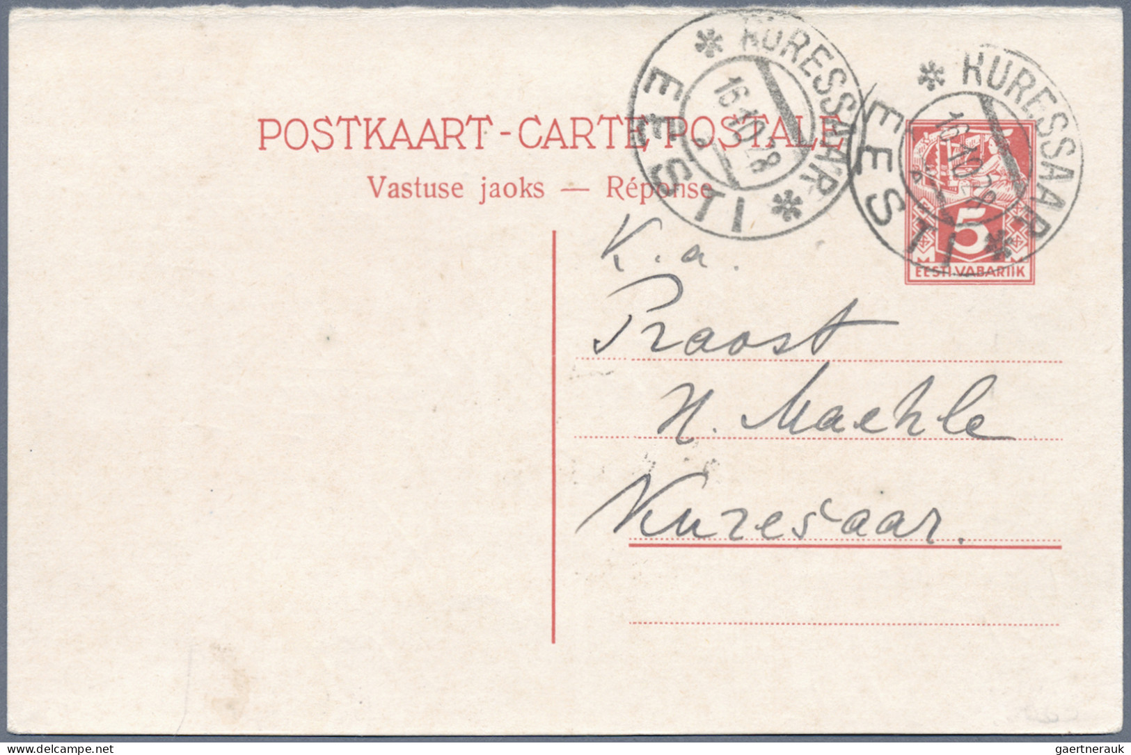 Estonia - Postal Stationery: 1924/1937, Lot Of 13 Commercially Used Stationery C - Estland