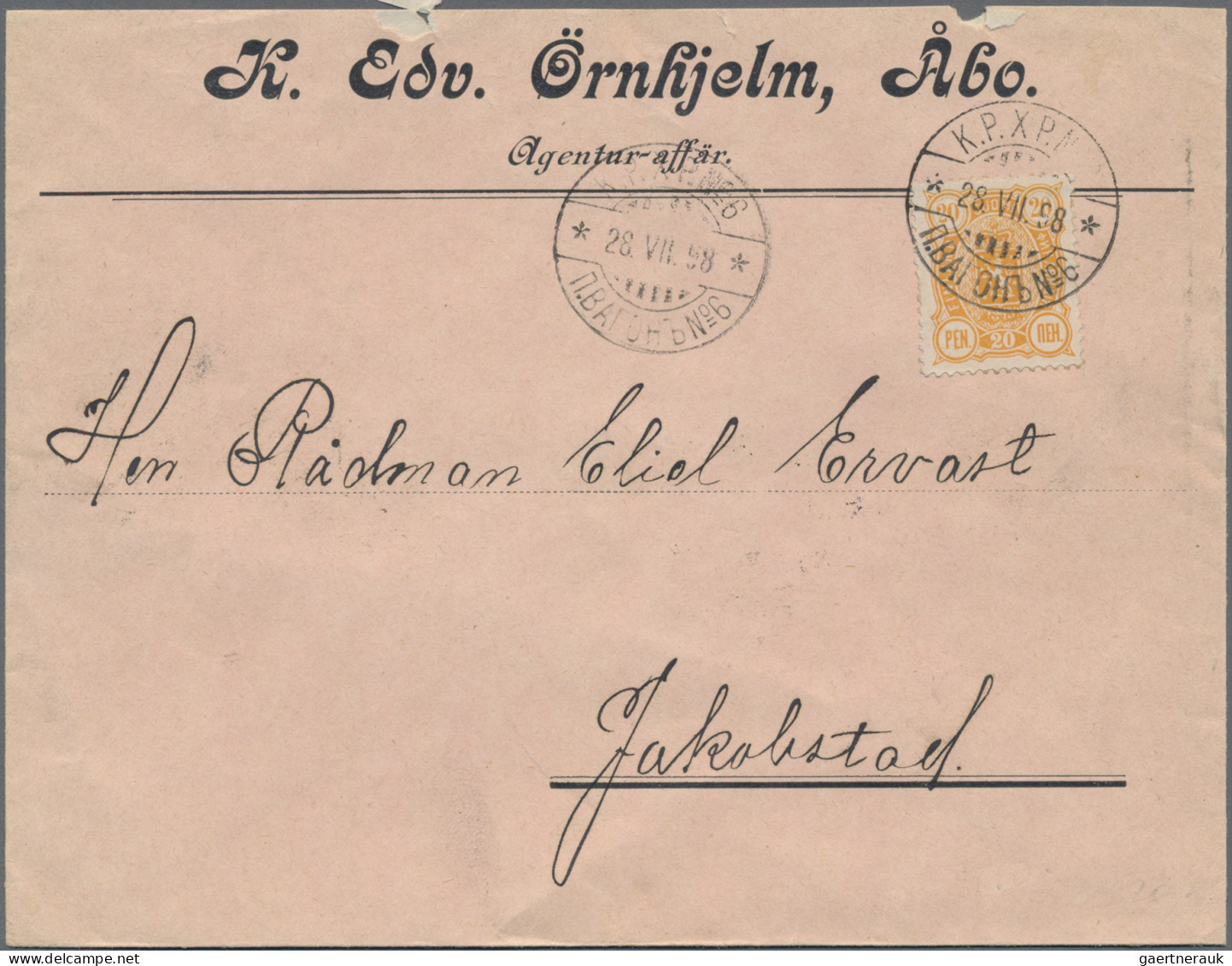 Finland: 1900/1950 (ca.), Assortment Of Apprx. 60 Covers/cards, Incl. Ship Mail, - Lettres & Documents