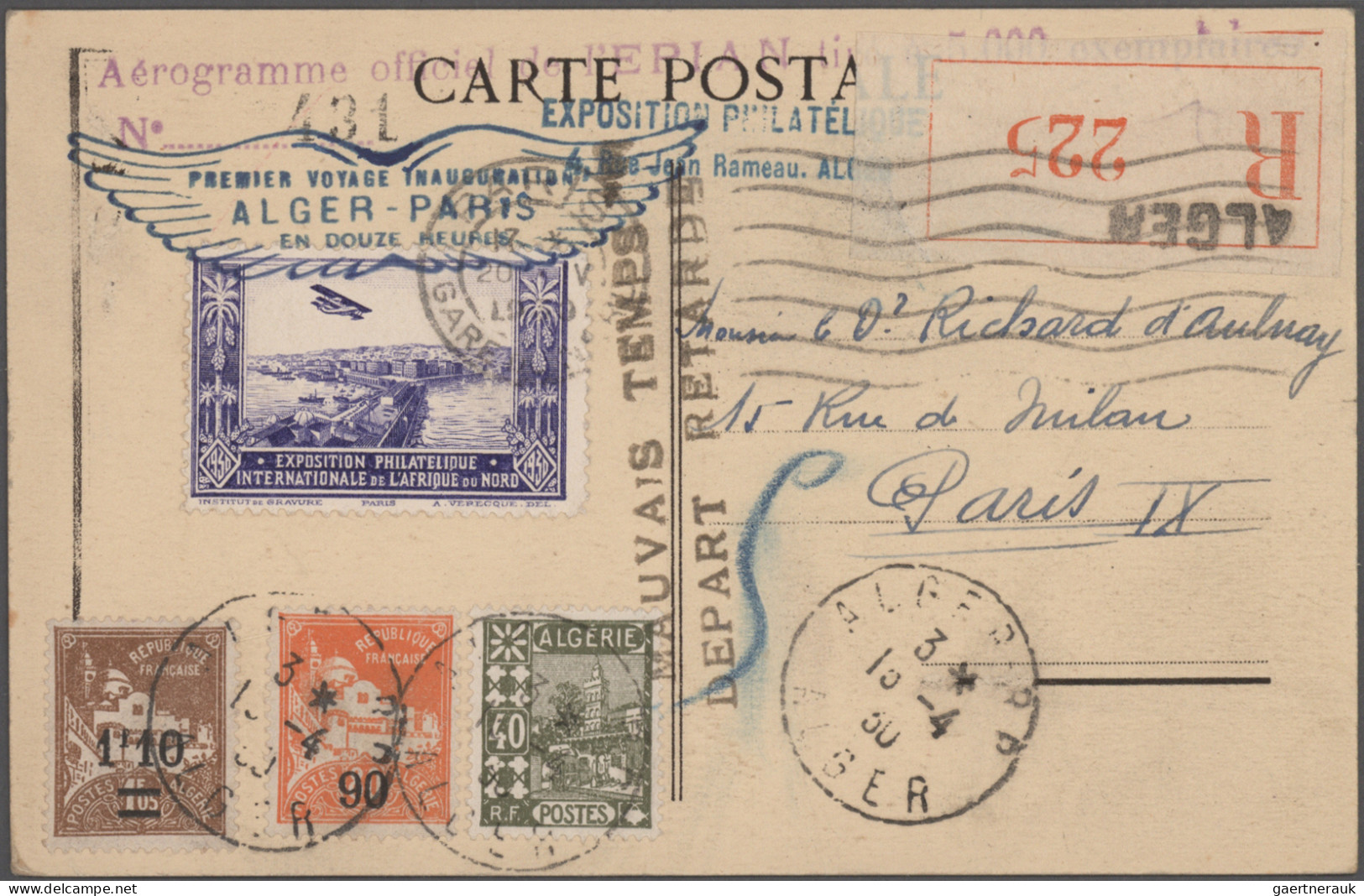 France: 1815/1949, Lot Of 56 Covers/cards, Varied Condition/postal Wear, Incl. N - Sammlungen