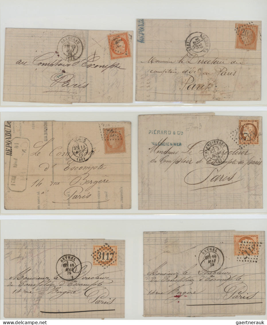 France: 1820/1950 (ca.), Collection Of Apprx. 360 Covers/cards From Some Stample - Verzamelingen