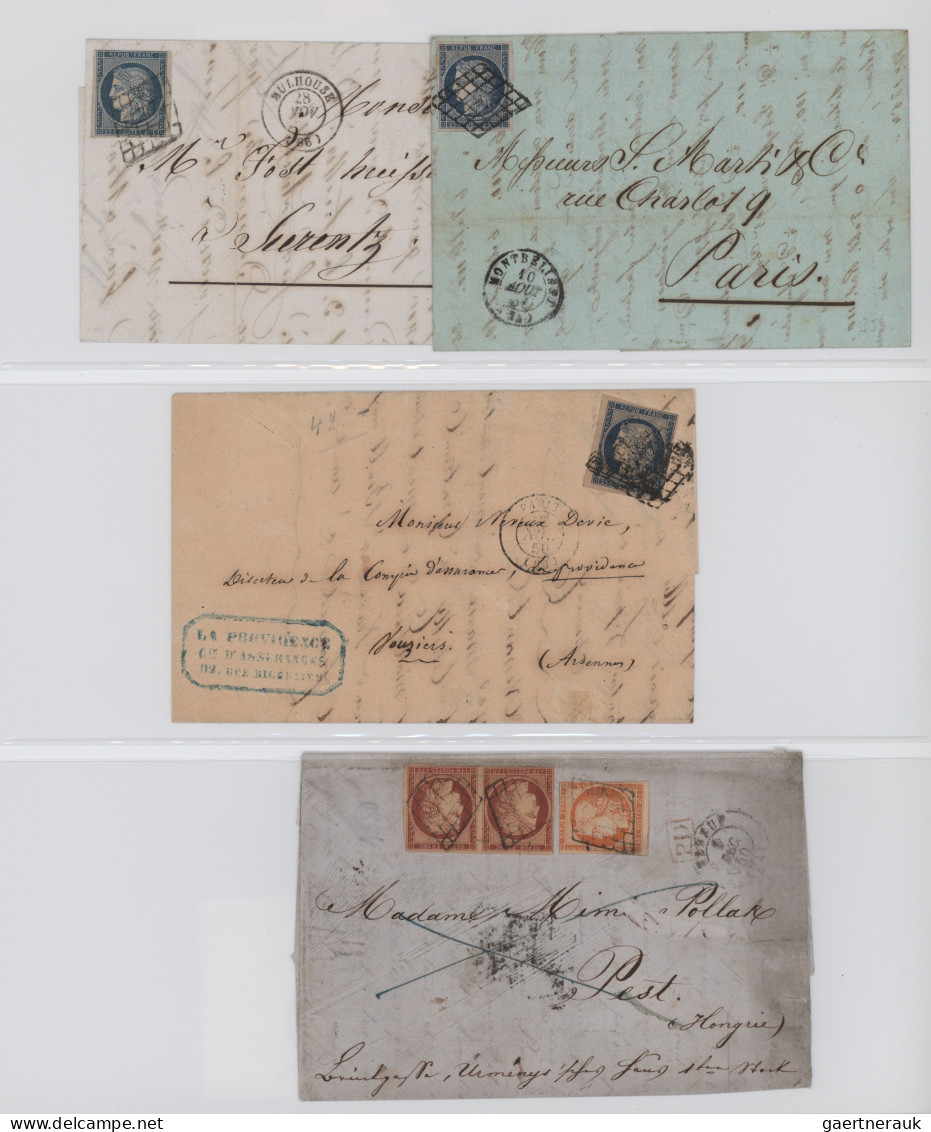 France: 1820/1950 (ca.), Collection Of Apprx. 360 Covers/cards From Some Stample - Collections