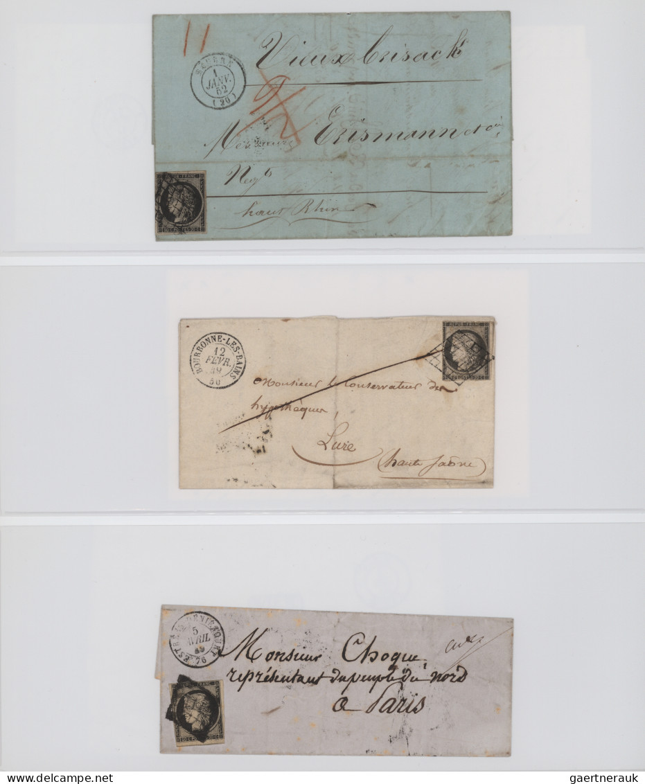 France: 1820/1950 (ca.), Collection Of Apprx. 360 Covers/cards From Some Stample - Verzamelingen