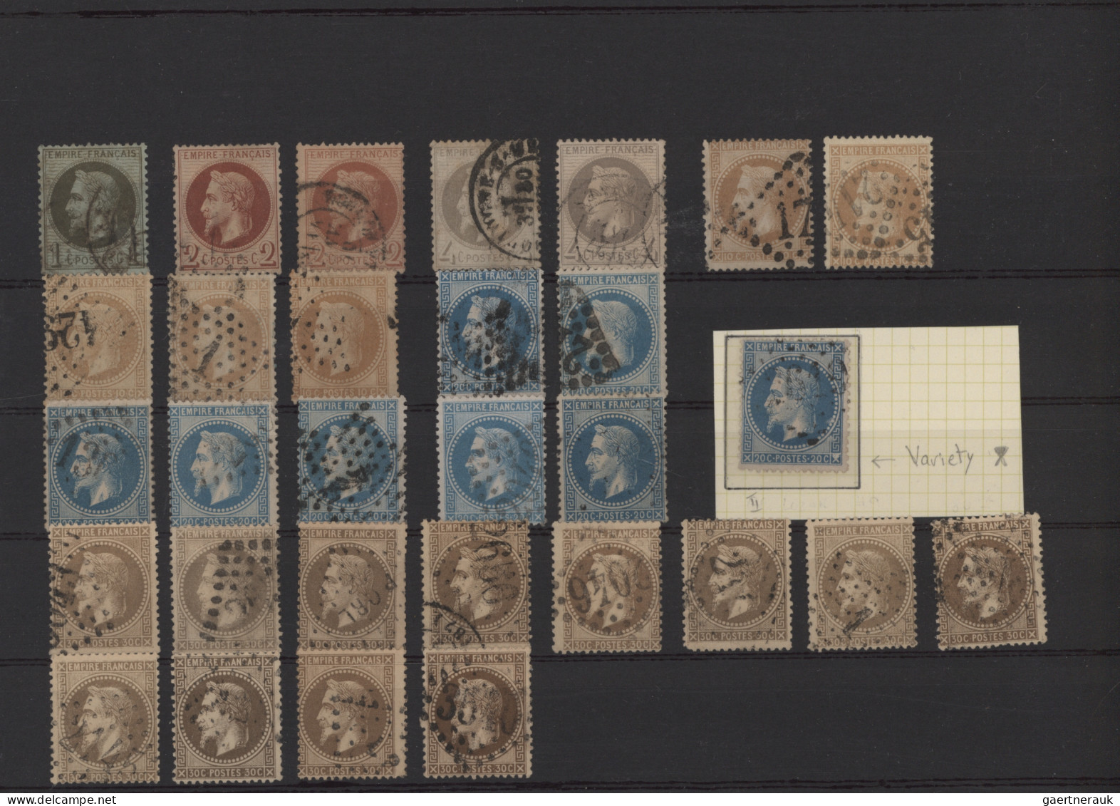 France: 1849/1870 Group Of More Than 100 Stamps, Mainly Classics, With 40 Imperf - Collezioni