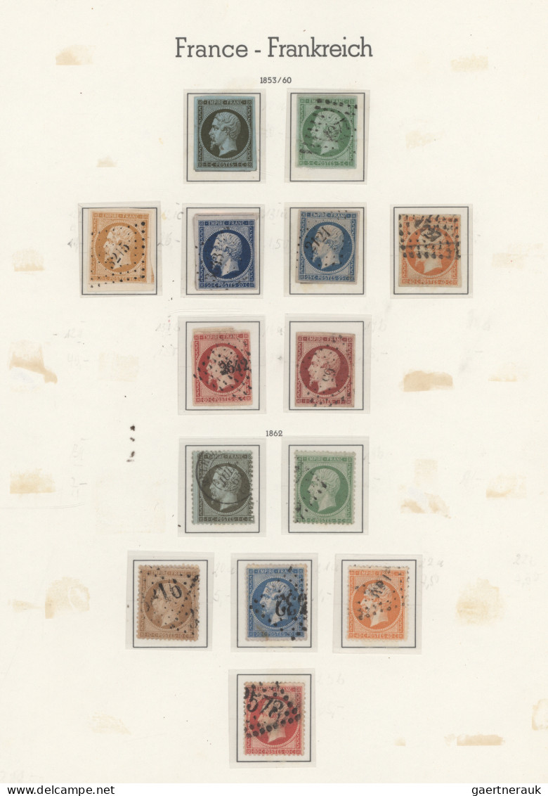 France: 1849/1964, Comprehensive Mint And Used Collection In A Thick KA/BE Binde - Verzamelingen