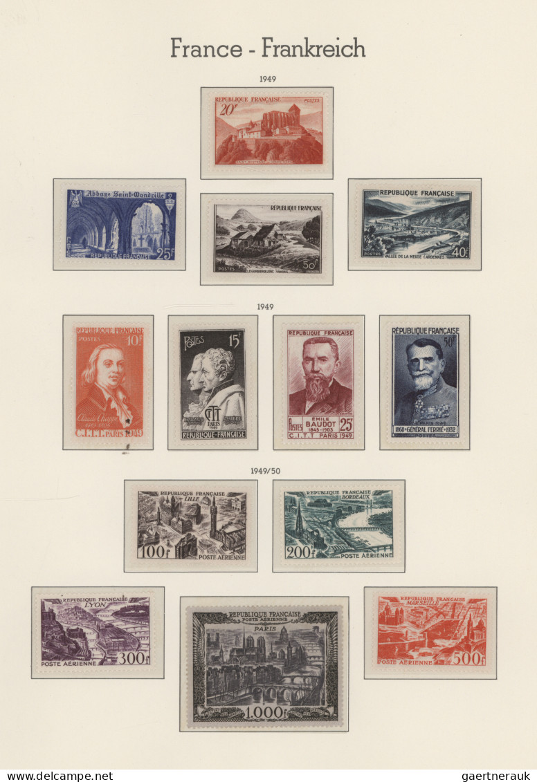 France: 1850/2008, Almost Exclusively POSTWAR PERIOD From 1945, Comprehensive Ba - Collections