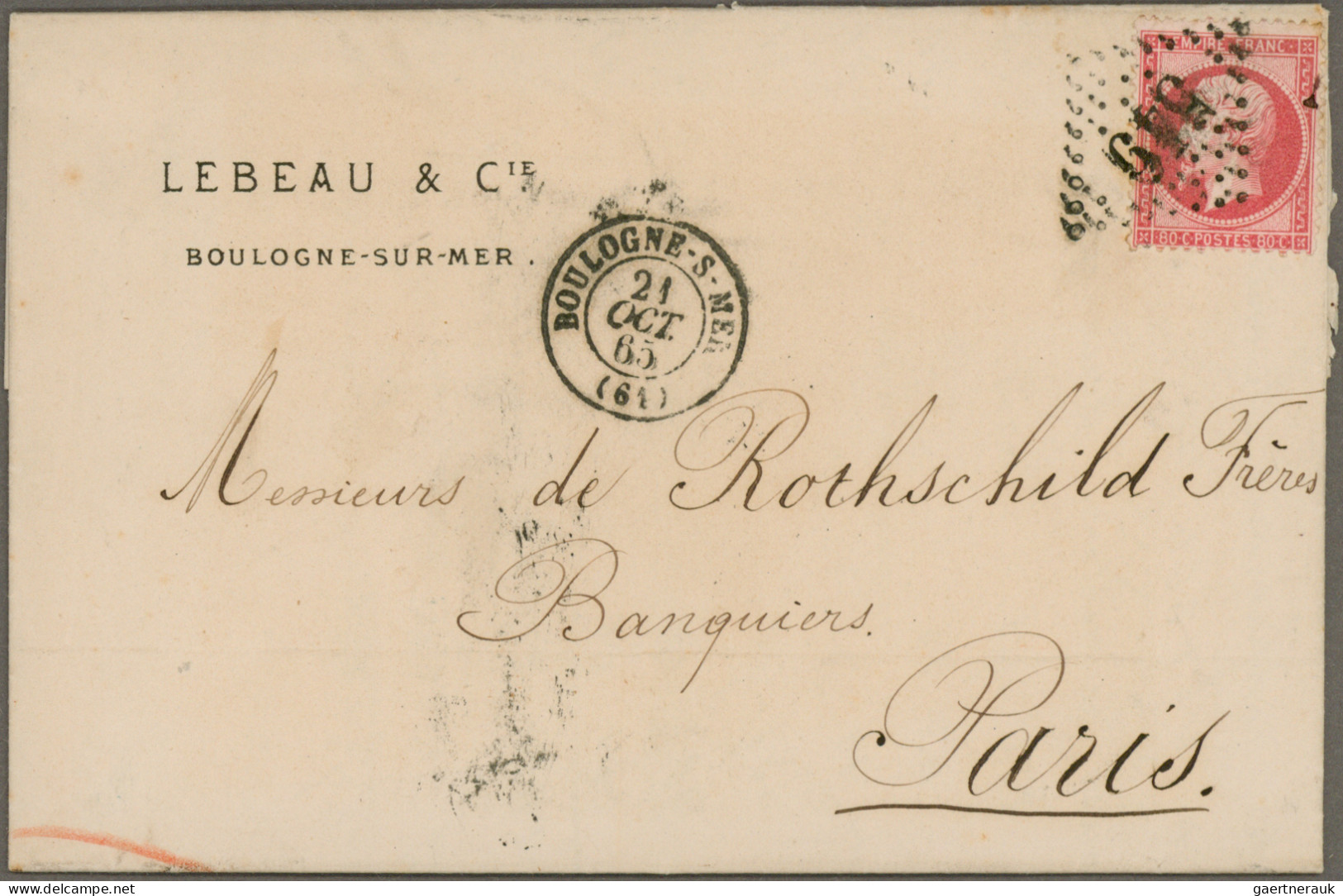 France: 1862/1871 Napoleon Group Of 14 Covers And 9 Used Stamps, With Single Mul - Collections