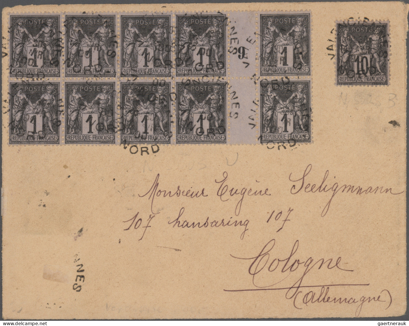 France: 1876/1901, Type Sage, Assortment Of Apprx. 75 Covers/cards/few Fronts, N - Verzamelingen