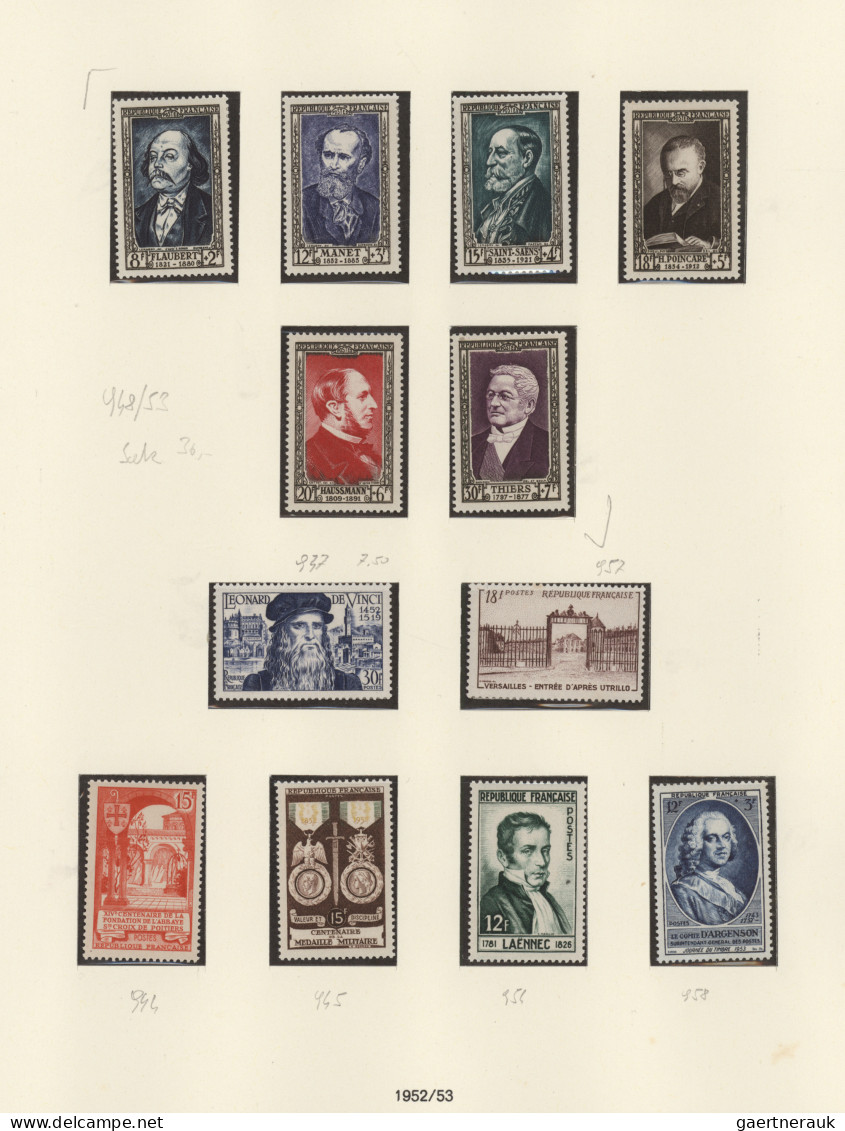 France: 1880/2000 (ca.), Comprehensive Mint And Used Balance In Eleven Albums, F - Collections