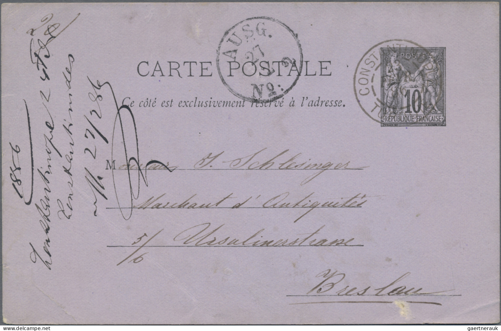 France: 1886/1942, France+Monaco, Lot Of 15 Covers/cards, Used Stationeries, Air - Colecciones Completas