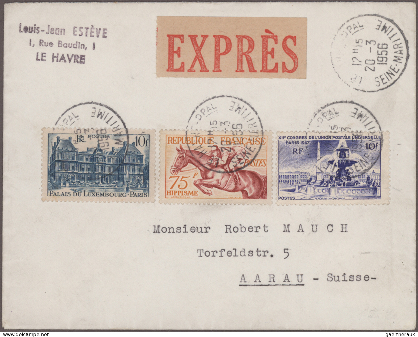 France: 1936/1966, Lot Of 32 Covers (plus One Monaco) Bearing Attractive Frankin - Verzamelingen