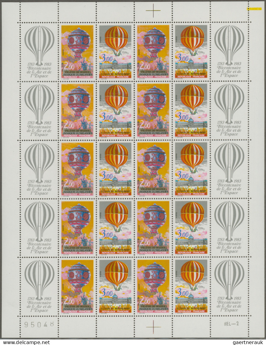 France: 1949/1989, Souvenir Sheet 100 Years Of Stamps In Complete Miniature Shee - Collections
