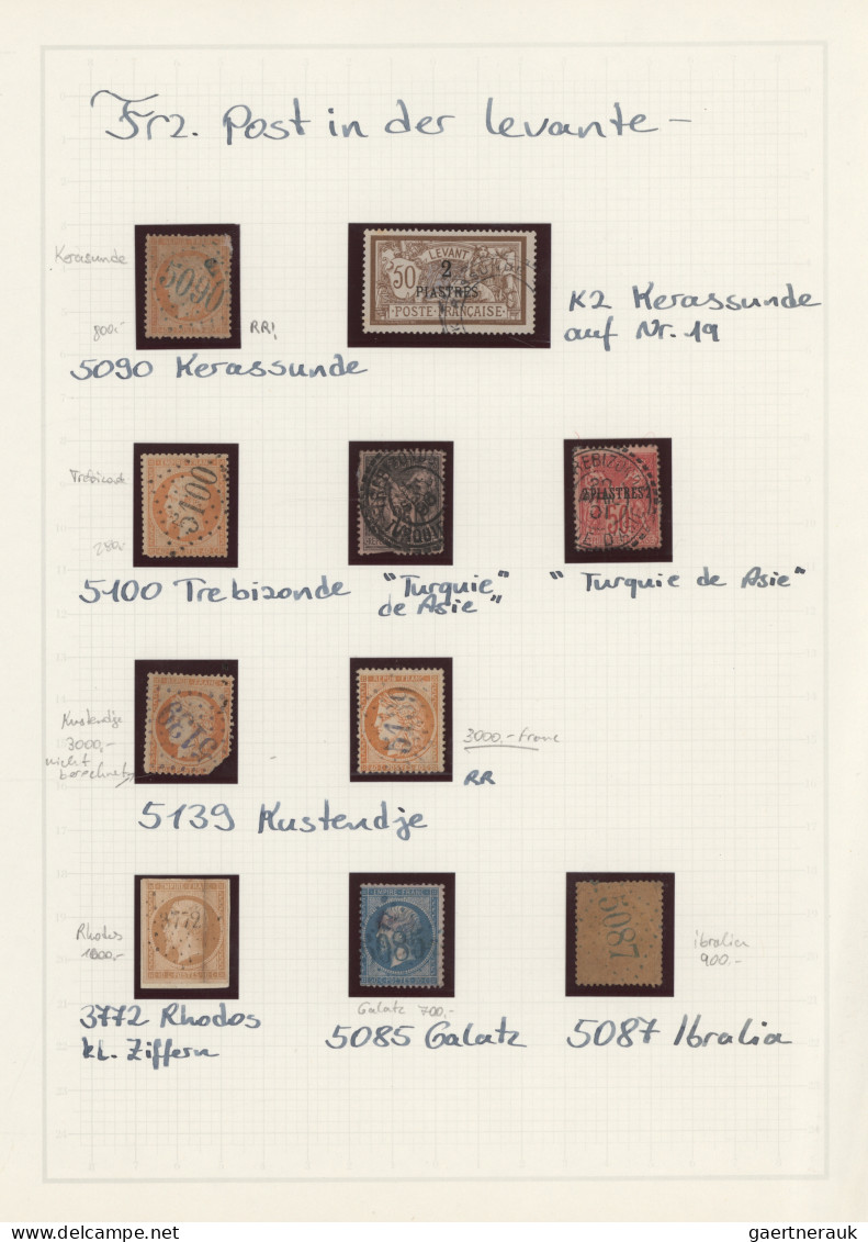 French Post Offices In The Levant: 1860/1910 (ca.), Collection Of Apprx. 50 Stam - Sonstige & Ohne Zuordnung