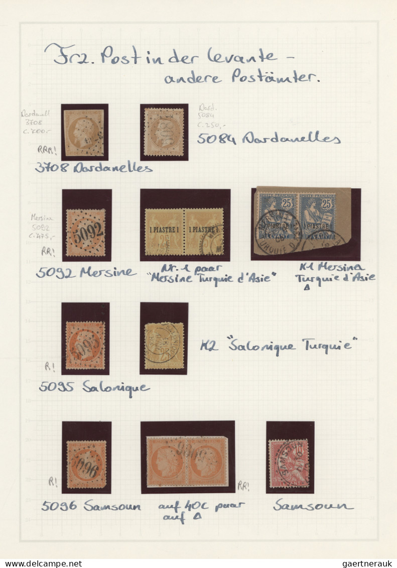 French post offices in the Levant: 1860/1910 (ca.), collection of apprx. 50 stam