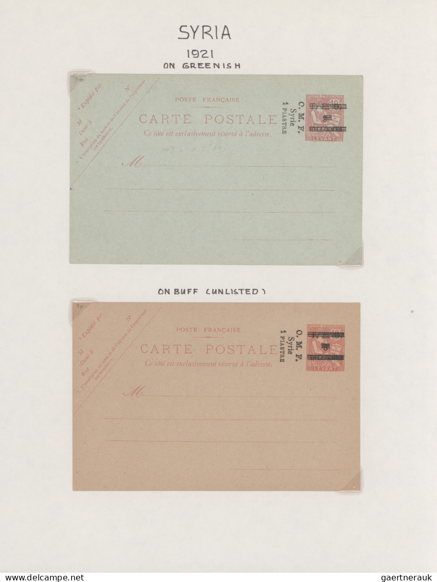 French Post Offices In The Levant: 1921/1938, French Levant Areas, Petty Collect - Altri & Non Classificati