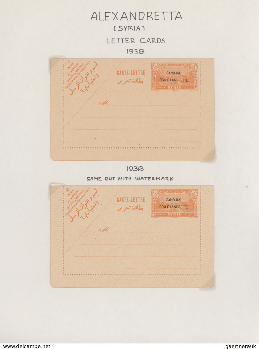 French Post Offices In The Levant: 1921/1938, French Levant Areas, Petty Collect - Other & Unclassified