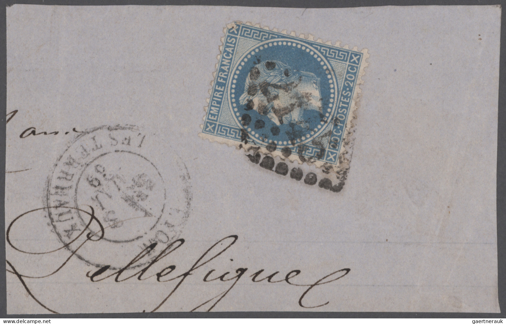 France - Post Marks: 1868/1871 (ca.), Much More Than 5000 Pieces Of Letters (inc - 1877-1920: Semi Modern Period